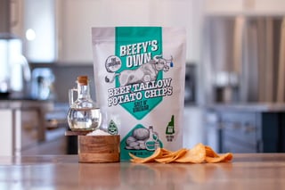 Beefy's Own Beef Tallow Potato Chips - Salt N' Vinegar