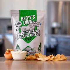 Beefy's Own Beef Tallow Potato Chips - Sour Cream N' Onion