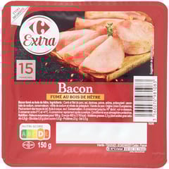 CARREFOUR Filet de Bacon 150g