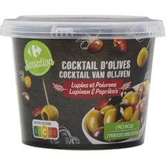 CARREFOUR Coupelle Olives Cocktail 125 g