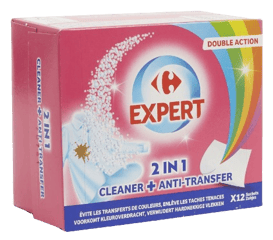 CARREFOUR Lingettes Anti-Décoloration & Détachage x12