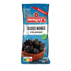 MENGUY'S Olives Noires à la Grecque 200 g