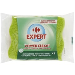 CARREFOUR Eponges Vaisselle Grattantes Fluo X2