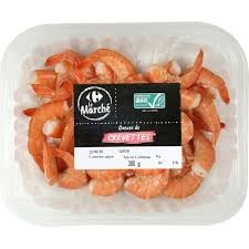 CARREFOUR Queues de Crevettes Cuites 300g Surgelées