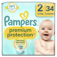 PAMPERS Couches Premium Protection Taille 2 Pack de 8x10 (3-8kg)