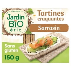 JARDIN BIO Tartines de Sarrasin Sans Gluten