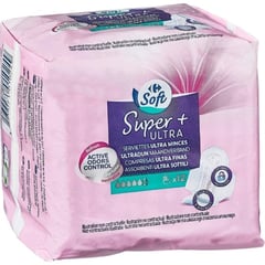 CARREFOUR Serviettes Hygiéniques Ultra Minces Premium 12 unités