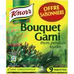 KNORR Bouquet Garni Pack de 9 Tablettes 99g