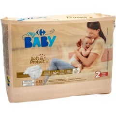 CARREFOUR BABY PREMIUM Changes Bébé New Born Taille 2 33 unités