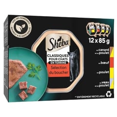 SHEBA Terrines Classiques pour Chats 12x85 g