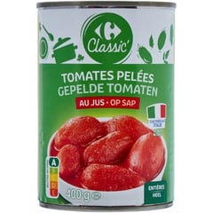 CARREFOUR Tomates Entières Pelées 1/2