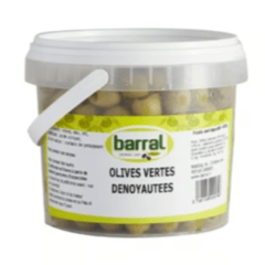 BARRAL Olives Vertes Dénoyautées 160g