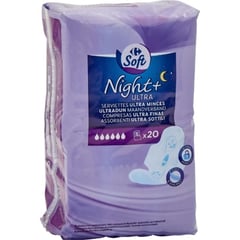 CARREFOUR Serviettes Ultra Minces 20 unités