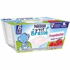 NESTLÉ P'TIT BRASSÉ Yaourt Framboise 4x100 g