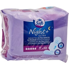CARREFOUR Serviettes Hygiéniques Super avec Ailettes Lot de 10