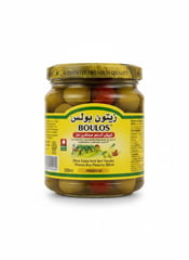 BOULOS Olives Vertes Farcies aux Piments 300gr