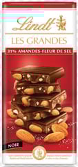 LINDT Les Grandes Noir Amandes-Fleur de Sel 150g