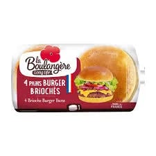 LA BOULANGÈRE Pain Burger 200g Décongelé