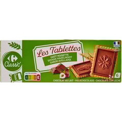 CARREFOUR Petit Beurre Tablette Chocolat-Noisettes 150 g