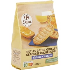 CARREFOUR Petits Pains Grillés au Froment 225 g