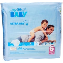 CARREFOUR BABY Changes Bébé Taille 6 27 unités