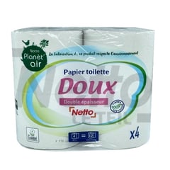 NETTO Papier Toilette Lot de 4 Rouleaux