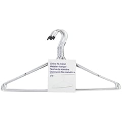 CARREFOUR Cintres en Métal Lot de 10