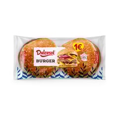 DULCESOL Pains à Burger 4 Pièces 200g Décongelé
