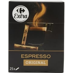 CARREFOUR Café Soluble Espresso Pack de 2x25 g