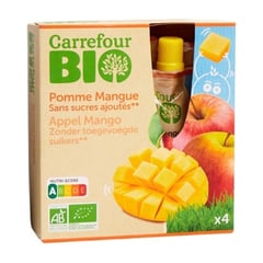 CARREFOUR BIO GRDE POMME/MANGUE 4x90G
