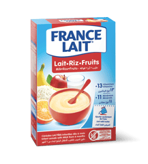 FRANCE LAIT Céréales Riz et Fruits 250g