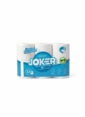 JOKER Papier Hygiénique Double Épaisseur Lot de 12 Rouleaux