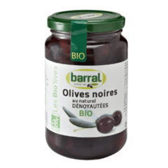 BARRAL Olives Noires Dénoyautées Boîte 1/2 160g