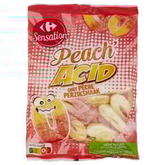 CARREFOUR Bonbons Pêche Acide 250 g