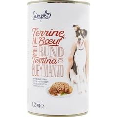 PP BLANC Pâtée pour Chien au Bœuf 1,25 kg