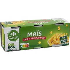 CARREFOUR Mais Lot 3x1/4