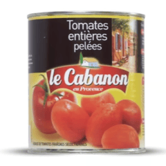 LE CABANON Tomates Entières Pelées Format 1/2