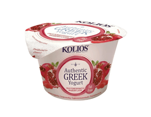 KOLIOS AUTHENTIC Yaourt Grec 0% Framboise-Grenade 150g