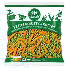 CARREFOUR Petits Pois et Carottes Jeunes Surgelés 1kg