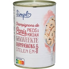 PP BLANC Champignons de Paris en Morceaux 400 g