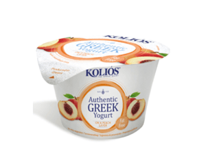 KOLIOS AUTHENTIC Yaourt Grec 0% Couche Pêches 150g