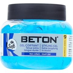 CARREFOUR Gel Coiffant Force 9 Béton 250ml