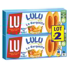 LU Barquettes à l'Abricot Lot de 2x120 g
