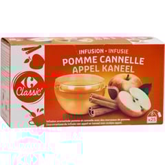 CARREFOUR Infusion Pomme-Cannelle Boîte de 25 Sachets