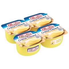ELLE & VIRE Crème Dessert Vanille Pack de 4x100g