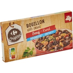 CARREFOUR Bouillon de Bœuf Dégraissé 12x10 g