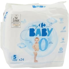 CARREFOUR BABY BIO Couches Bébé Taille 5 24 Pièces