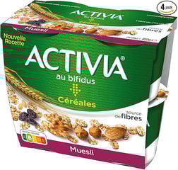 DANONE Activia Muesli Pack de 4 x 120 g