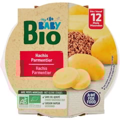 CARREFOUR BABY BIO Hachis Parmentier 12+ Mois 230g