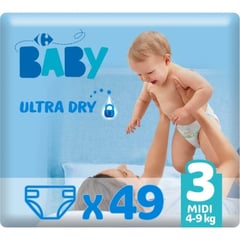 CARREFOUR BABY Changes Bébé Taille 3 49 unités